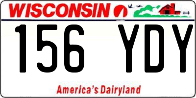 WI license plate 156YDY