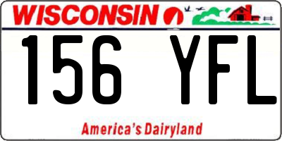 WI license plate 156YFL