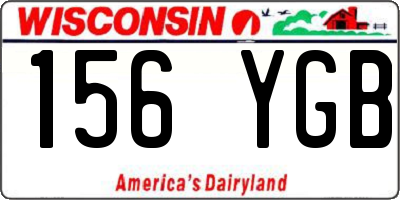 WI license plate 156YGB