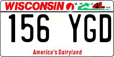 WI license plate 156YGD