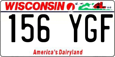 WI license plate 156YGF