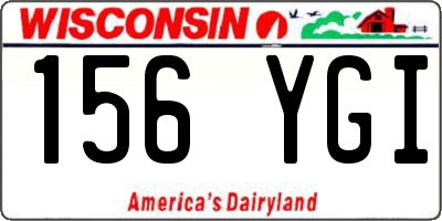 WI license plate 156YGI