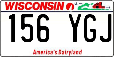 WI license plate 156YGJ