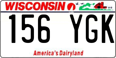 WI license plate 156YGK