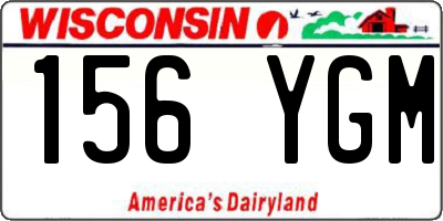 WI license plate 156YGM