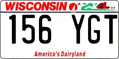 WI license plate 156YGT