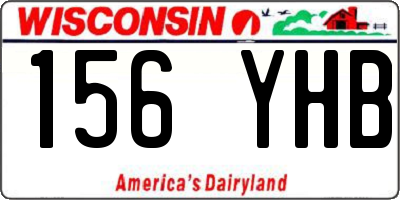 WI license plate 156YHB