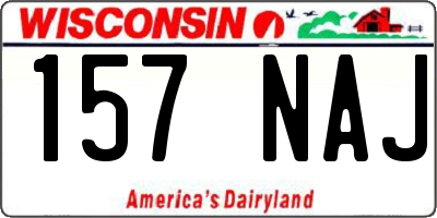 WI license plate 157NAJ