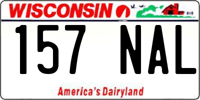 WI license plate 157NAL