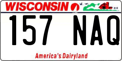 WI license plate 157NAQ
