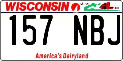 WI license plate 157NBJ