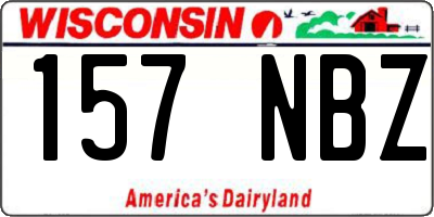 WI license plate 157NBZ
