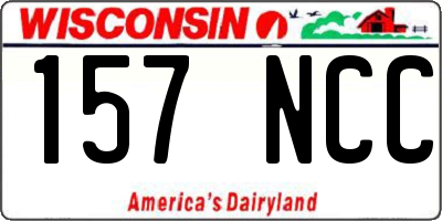 WI license plate 157NCC