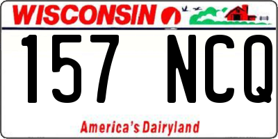 WI license plate 157NCQ