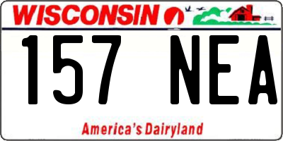 WI license plate 157NEA