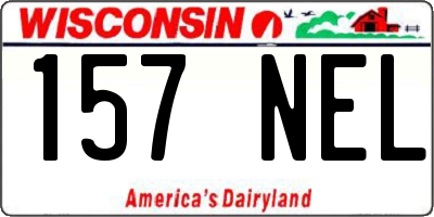 WI license plate 157NEL
