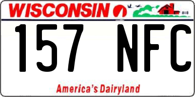 WI license plate 157NFC