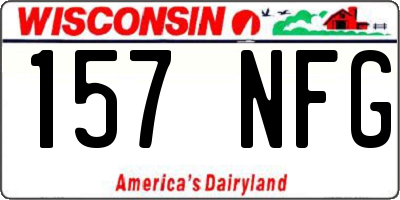 WI license plate 157NFG