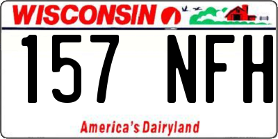 WI license plate 157NFH