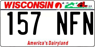 WI license plate 157NFN