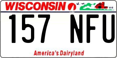 WI license plate 157NFU