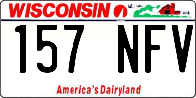 WI license plate 157NFV