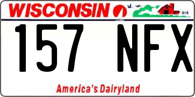 WI license plate 157NFX