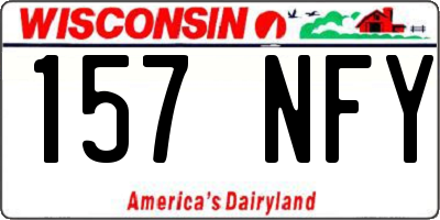 WI license plate 157NFY