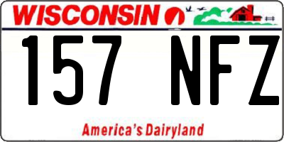 WI license plate 157NFZ