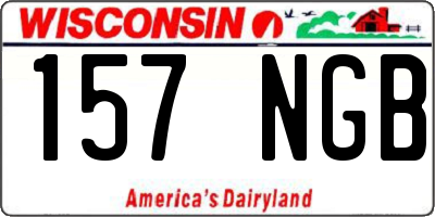 WI license plate 157NGB