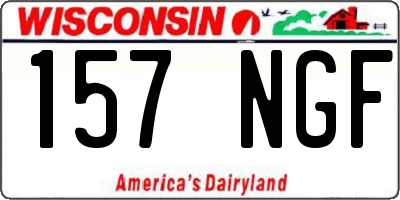 WI license plate 157NGF