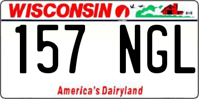 WI license plate 157NGL