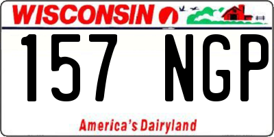 WI license plate 157NGP