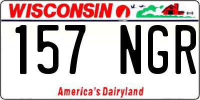 WI license plate 157NGR