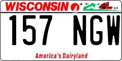 WI license plate 157NGW