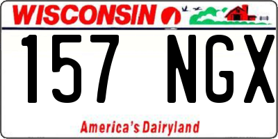 WI license plate 157NGX