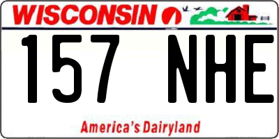 WI license plate 157NHE