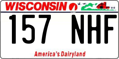 WI license plate 157NHF