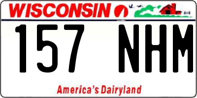 WI license plate 157NHM