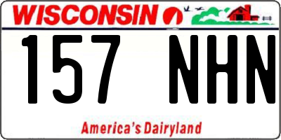 WI license plate 157NHN