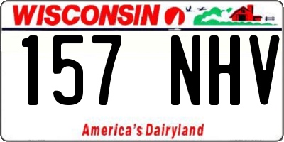 WI license plate 157NHV
