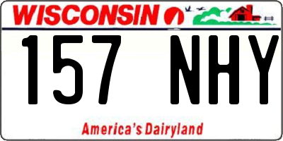 WI license plate 157NHY