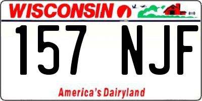 WI license plate 157NJF