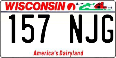 WI license plate 157NJG
