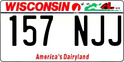 WI license plate 157NJJ
