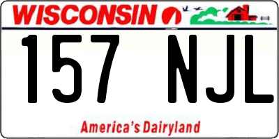 WI license plate 157NJL
