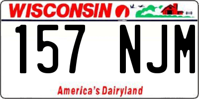 WI license plate 157NJM