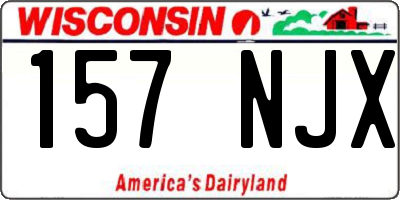 WI license plate 157NJX