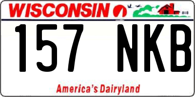 WI license plate 157NKB