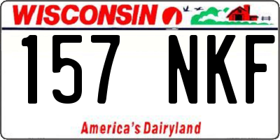 WI license plate 157NKF